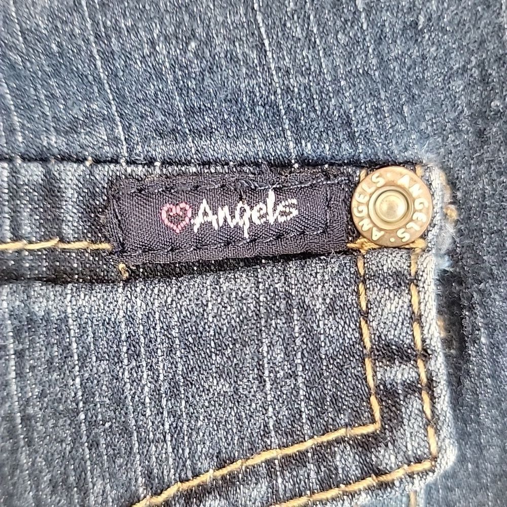Angels Bermuda blue denim stretch jean shorts Women's Size 16 - Picture 7 of 13
